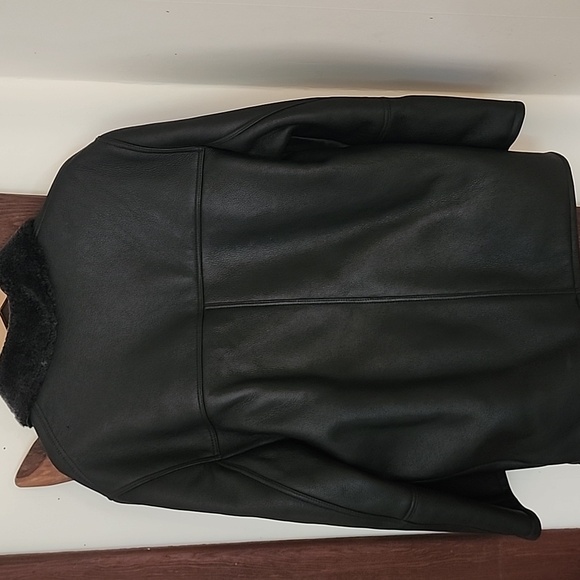 100% Lamb Skin Jacket from Harlin lined with shearling Size S44 - Picture 8 of 15